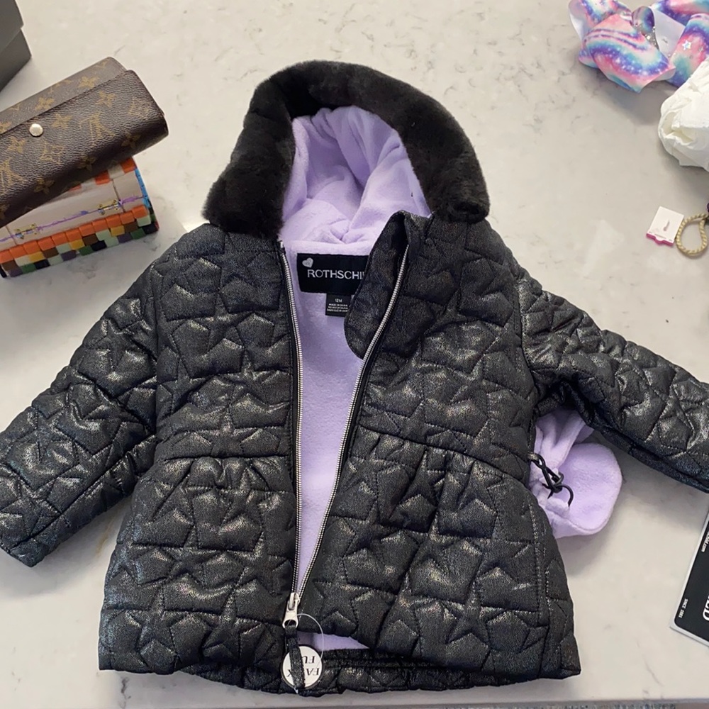 Rothschild Toddler Jacket with Gloves 12M NWT